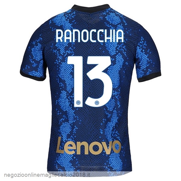 NO.13 Ranocchia Home Online Maglia Inter Milán 2021/2022 Blu