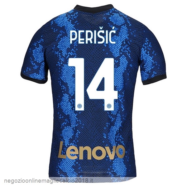 NO.14 Perišić Home Online Maglia Inter Milán 2021/2022 Blu