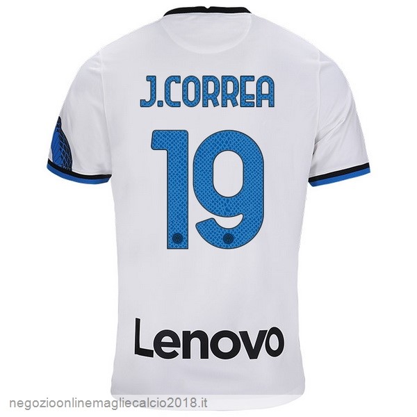 NO.19 J.Correa Away Online Maglia Inter Milán 2021/2022 Bianco