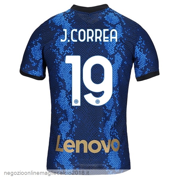 NO.19 J.Correa Home Online Maglia Inter Milán 2021/2022 Blu