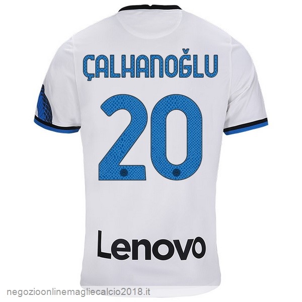 NO.20 Çalhanoğlu Away Online Maglia Inter Milán 2021/2022 Bianco