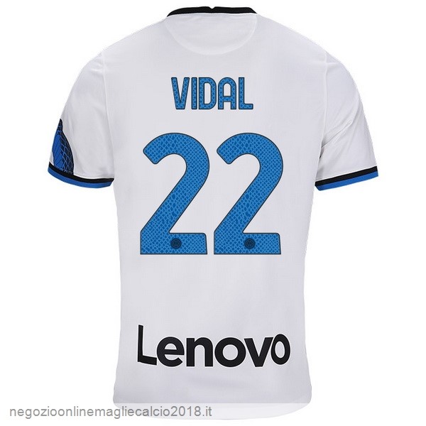 NO.22 Vidal Away Online Maglia Inter Milán 2021/2022 Bianco