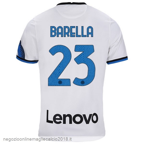 NO.23 Barella Away Online Maglia Inter Milán 2021/2022 Bianco