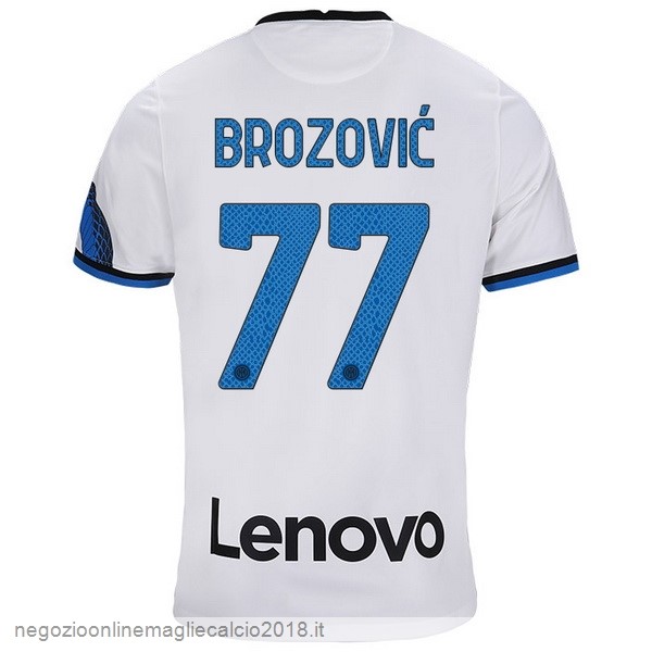 NO.77 Brozovic Away Online Maglia Inter Milán 2021/2022 Bianco
