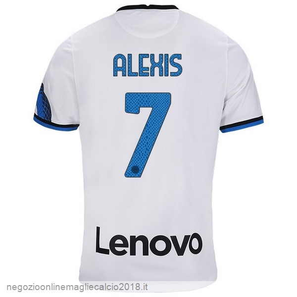 NO.7 Alexis Away Online Maglia Inter Milán 2021/2022 Bianco