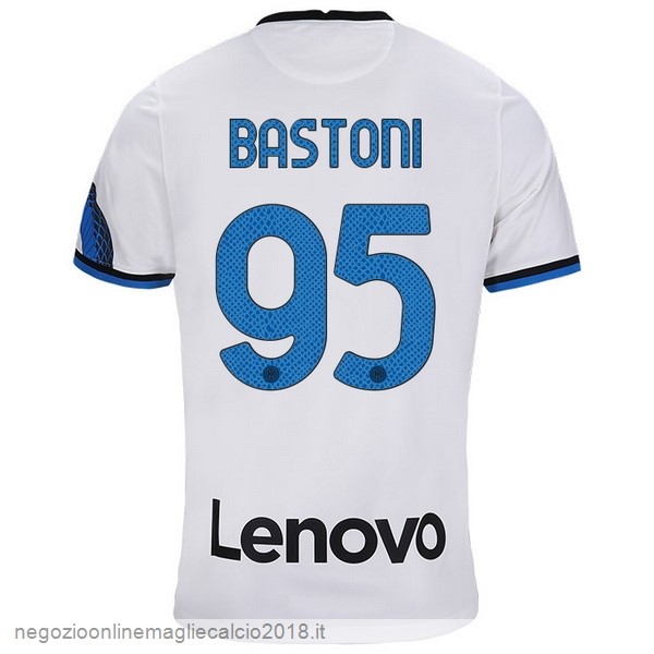 NO.95 Bastoni Away Online Maglia Inter Milán 2021/2022 Bianco