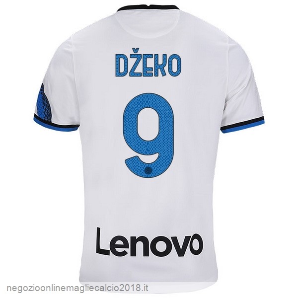 NO.9 Džeko Away Online Maglia Inter Milán 2021/2022 Bianco