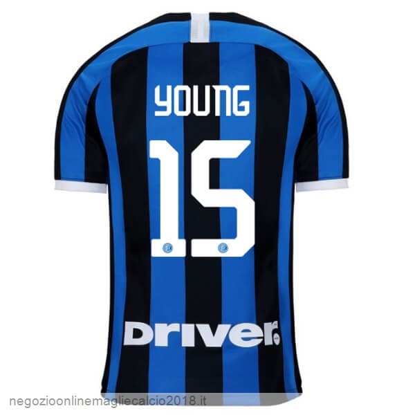 NO.15 Young Home Online Maglia Internazionale Milano 2019/20 Blu