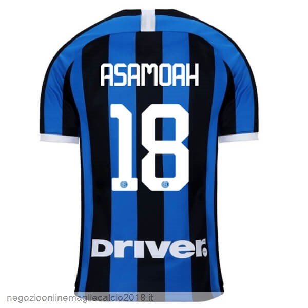 NO.18 Asamoah Home Online Maglia Internazionale Milano 2019/20 Blu