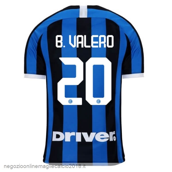 NO.20 B.Valero Home Online Maglia Internazionale Milano 2019/20 Blu