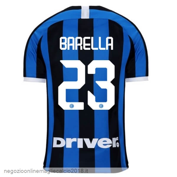 NO.23 Barella Home Online Maglia Internazionale Milano 2019/20 Blu