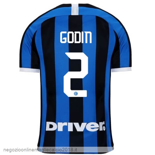 NO.2 Godin Home Online Maglia Internazionale Milano 2019/20 Blu