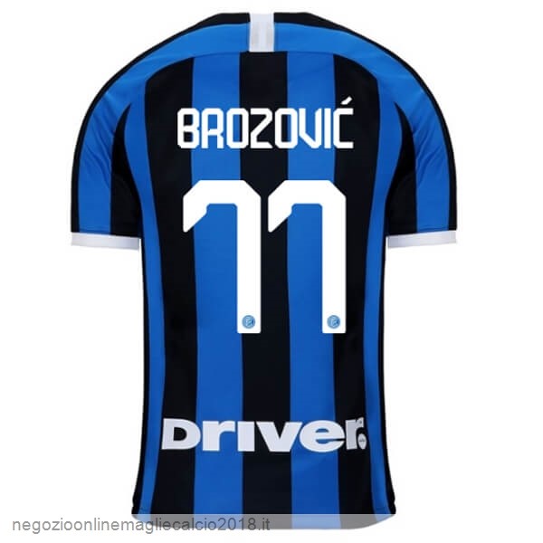 NO.77 Brozovic Home Online Maglia Internazionale Milano 2019/20 Blu