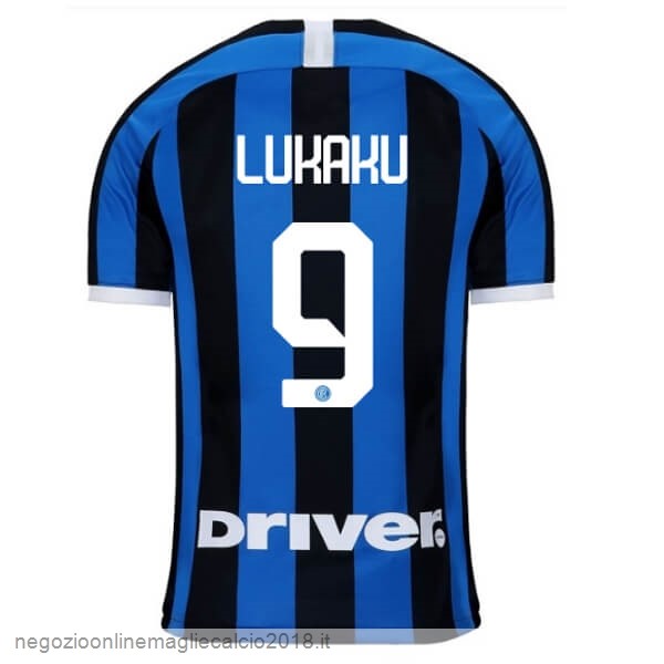 NO.9 Lukaku Home Online Maglia Internazionale Milano 2019/20 Blu