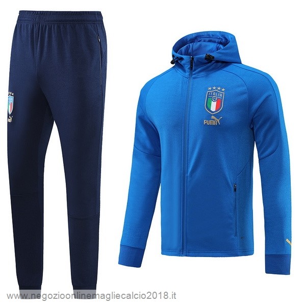 Set Completo Lunga Zip Giacca Italia 2022 II Blu