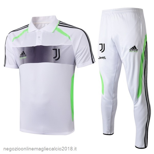 Conjunto Completo Polo Juventus 2019/20 Bianco Grigio