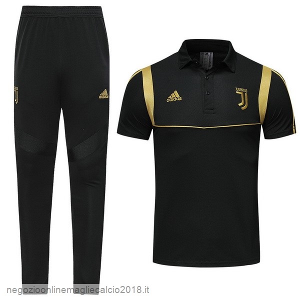 Online Set Completo Polo Juventus 2019/20 Nero Giallo