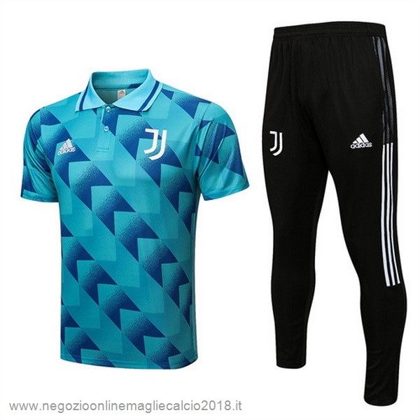 Set Completo Polo Juventus 2022/23 Blu Verde