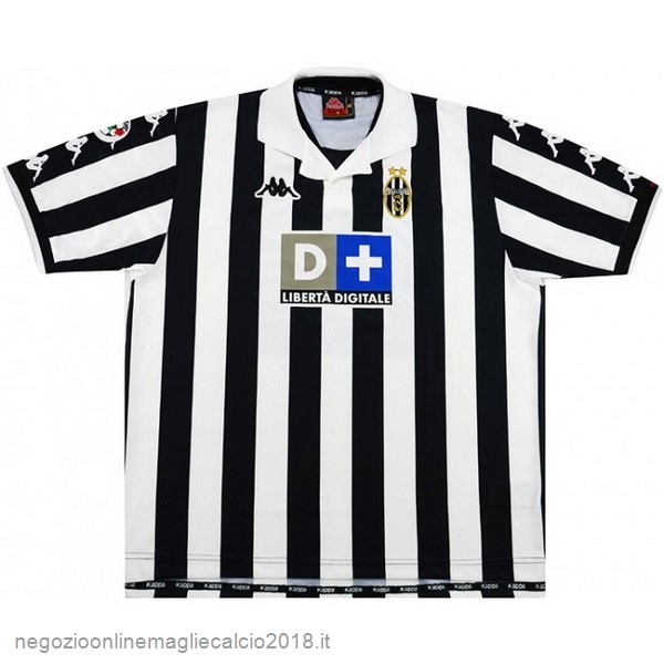 Home Online Maglie Calcio Juventus Retro 1999 2000 Nero Bianco