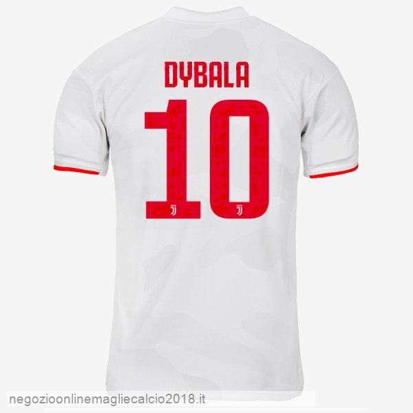 NO.10 Dybala Away Online Maglie Calcio Juventus 2019/20 Grigio Bianco