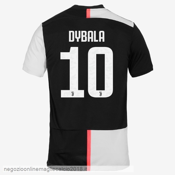 NO.10 Dybala Home Online Maglie Calcio Juventus 2019/20 Bianco Nero