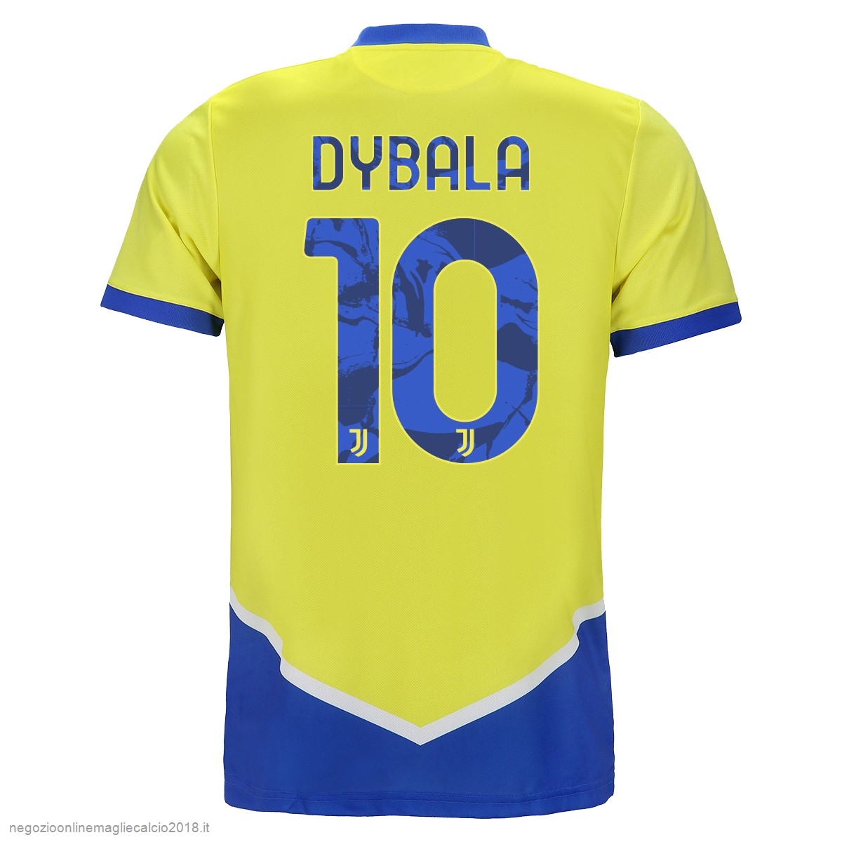 NO.10 Dybala Terza Online Maglia Juventus 2021/2022 Giallo