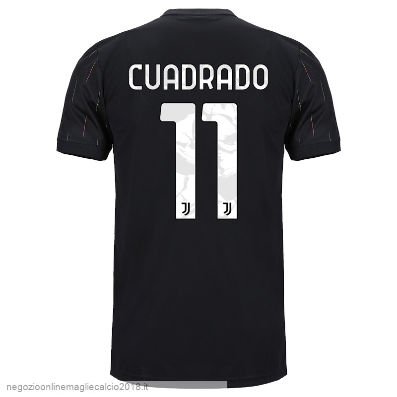 NO.11 Cuadrado Away Online Maglia Juventus 2021/2022 Nero