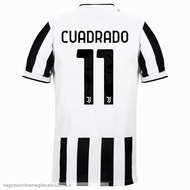 NO.11 Cuadrado Home Online Maglia Juventus 2021/2022 Bianco Nero