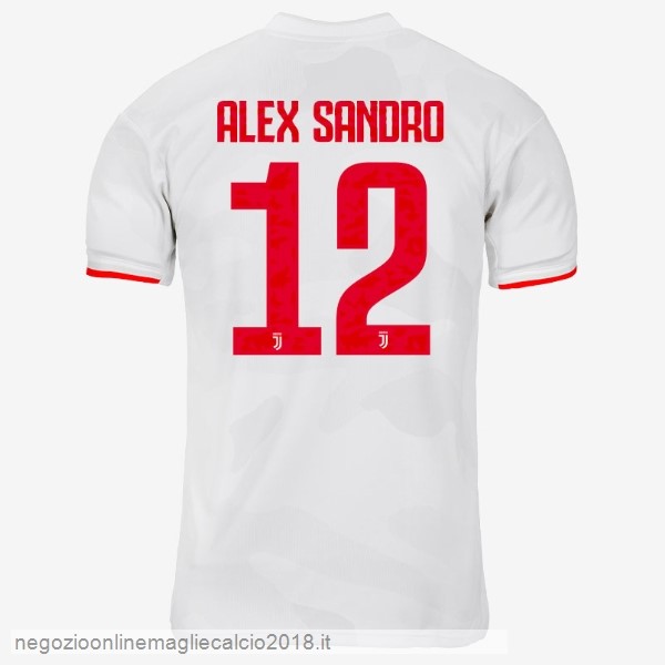 NO.12 Alex Sangro Away Online Maglie Calcio Juventus 2019/20 Grigio Bianco