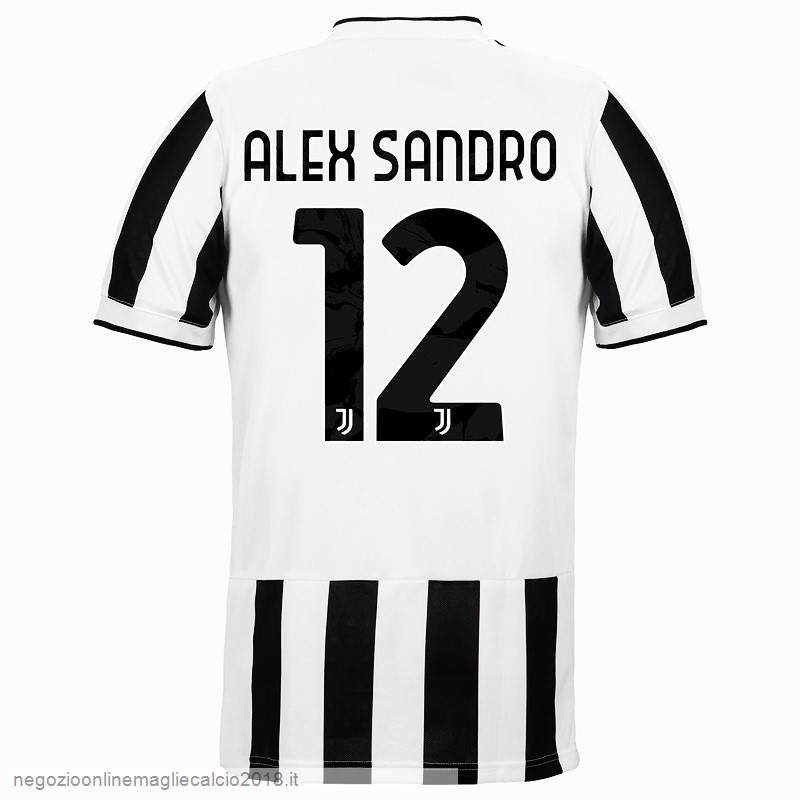 NO.12 Alex Sangro Home Online Maglia Juventus 2021/2022 Bianco Nero