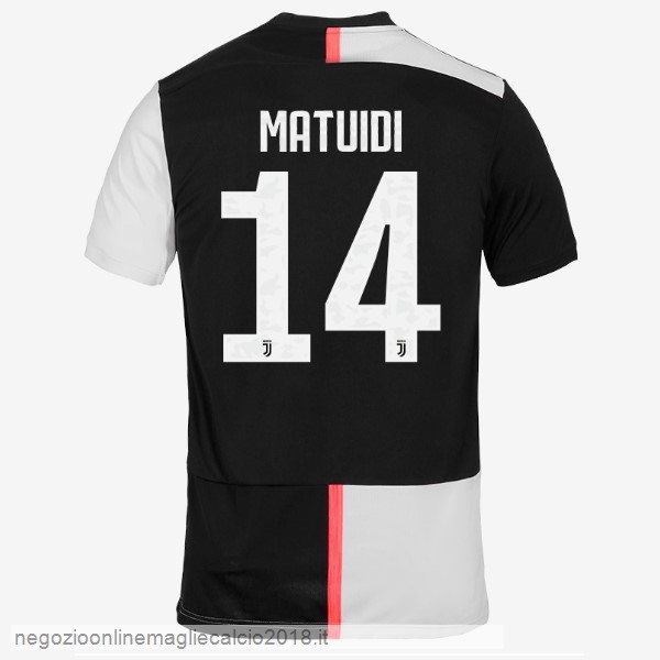 NO.14 Matuidi Home Online Maglie Calcio Juventus 2019/20 Bianco Nero