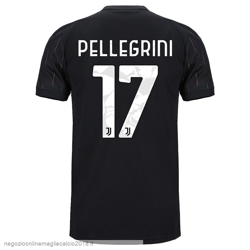 NO.17 Pellegrini Away Online Maglia Juventus 2021/2022 Nero
