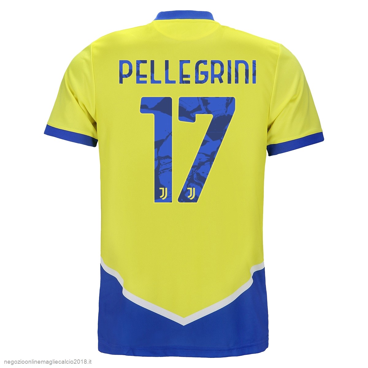 NO.17 Pellegrini Terza Online Maglia Juventus 2021/2022 Giallo