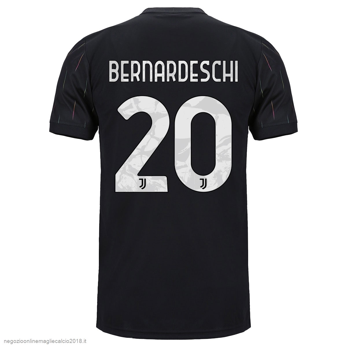 NO.20 Bernardeschi Away Online Maglia Juventus 2021/2022 Nero