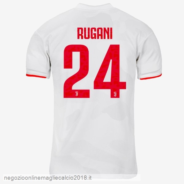 NO.24 Rugani Away Online Maglie Calcio Juventus 2019/20 Grigio Bianco