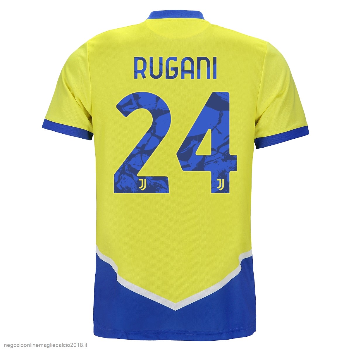 NO.24 Rugani Terza Online Maglia Juventus 2021/2022 Giallo
