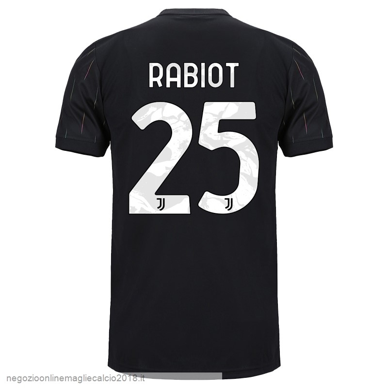 NO.25 Rabiot Away Online Maglia Juventus 2021/2022 Nero