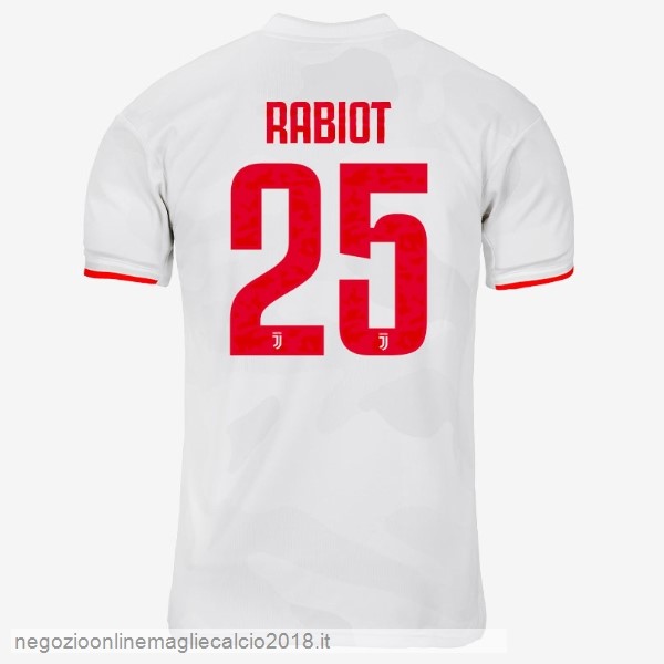 NO.25 Rabiot Away Online Maglie Calcio Juventus 2019/20 Grigio Bianco