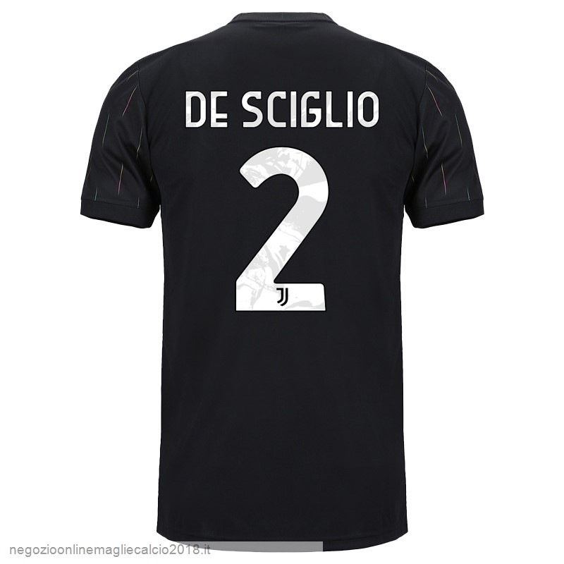 NO.2 De Sciglio Away Online Maglia Juventus 2021/2022 Nero