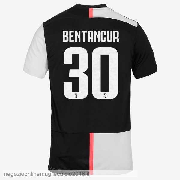 NO.30 Bentancur Home Online Maglie Calcio Juventus 2019/20 Bianco Nero