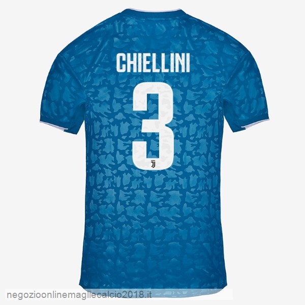 NO.3 Chiellini Terza Online Maglie Calcio Juventus 2019/20 Blu