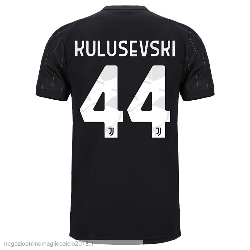 NO.44 Kulusevski Away Online Maglia Juventus 2021/2022 Nero