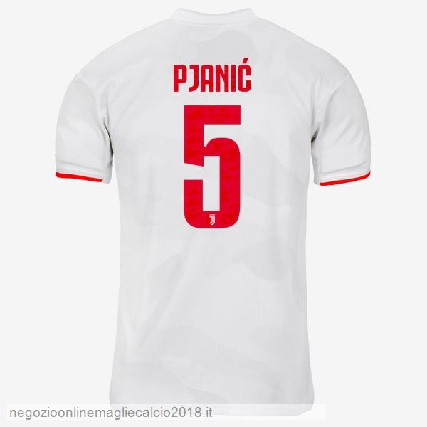 NO.5 Pjanic Away Online Maglie Calcio Juventus 2019/20 Grigio Bianco