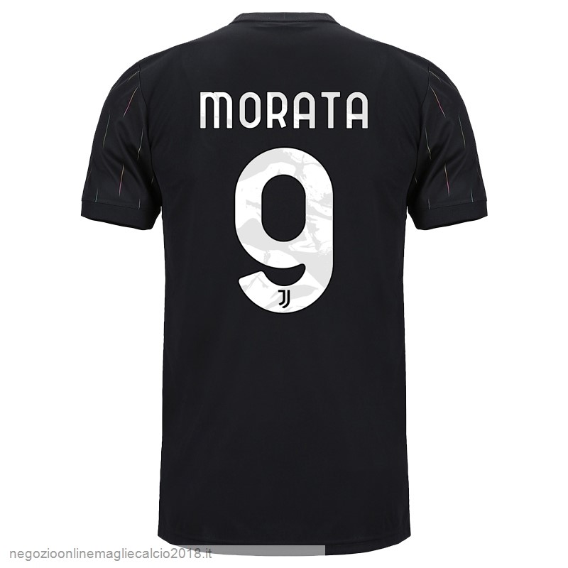 NO.9 Morata Away Online Maglia Juventus 2021/2022 Nero