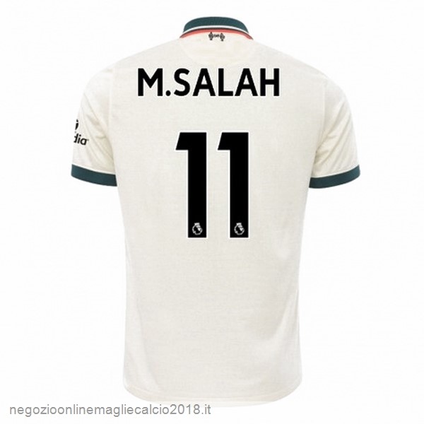 NO.11 M.Salah Away Online Maglia Liverpool 2021/2022 Bianco