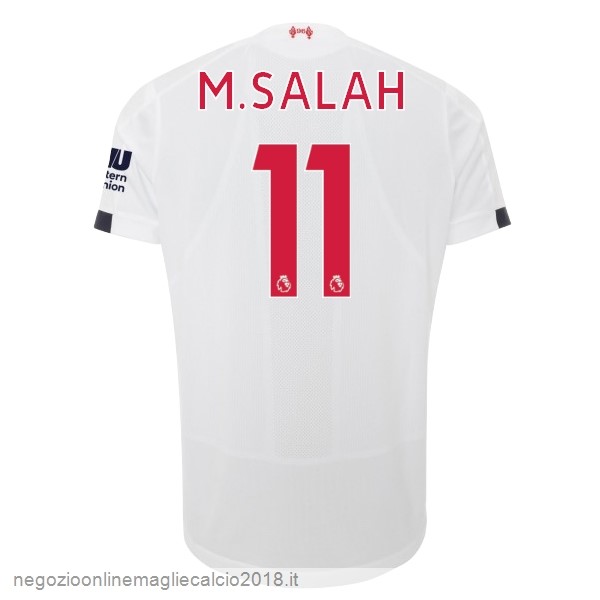 NO.11 M.Salah Away Online Maglie Calcio Liverpool 2019/20 Bianco