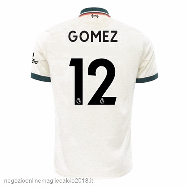 NO.12 Gomez Away Online Maglia Liverpool 2021/2022 Bianco
