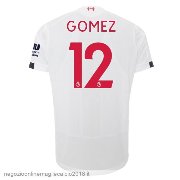 NO.12 Gomez Away Online Maglie Calcio Liverpool 2019/20 Bianco