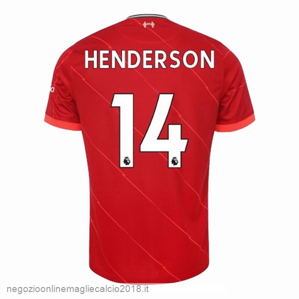 NO.14 Henderson Home Online Maglia Liverpool 2021/2022 Rosso