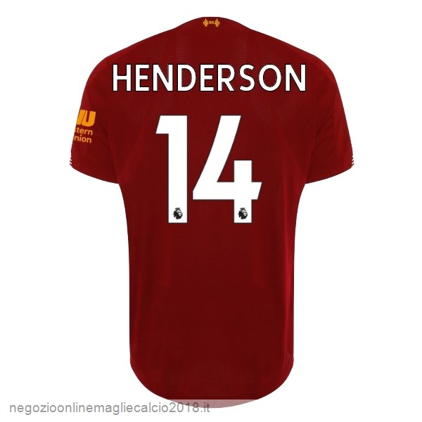 NO.14 Henderson Home Online Maglie Calcio Liverpool 2019/20 Rosso